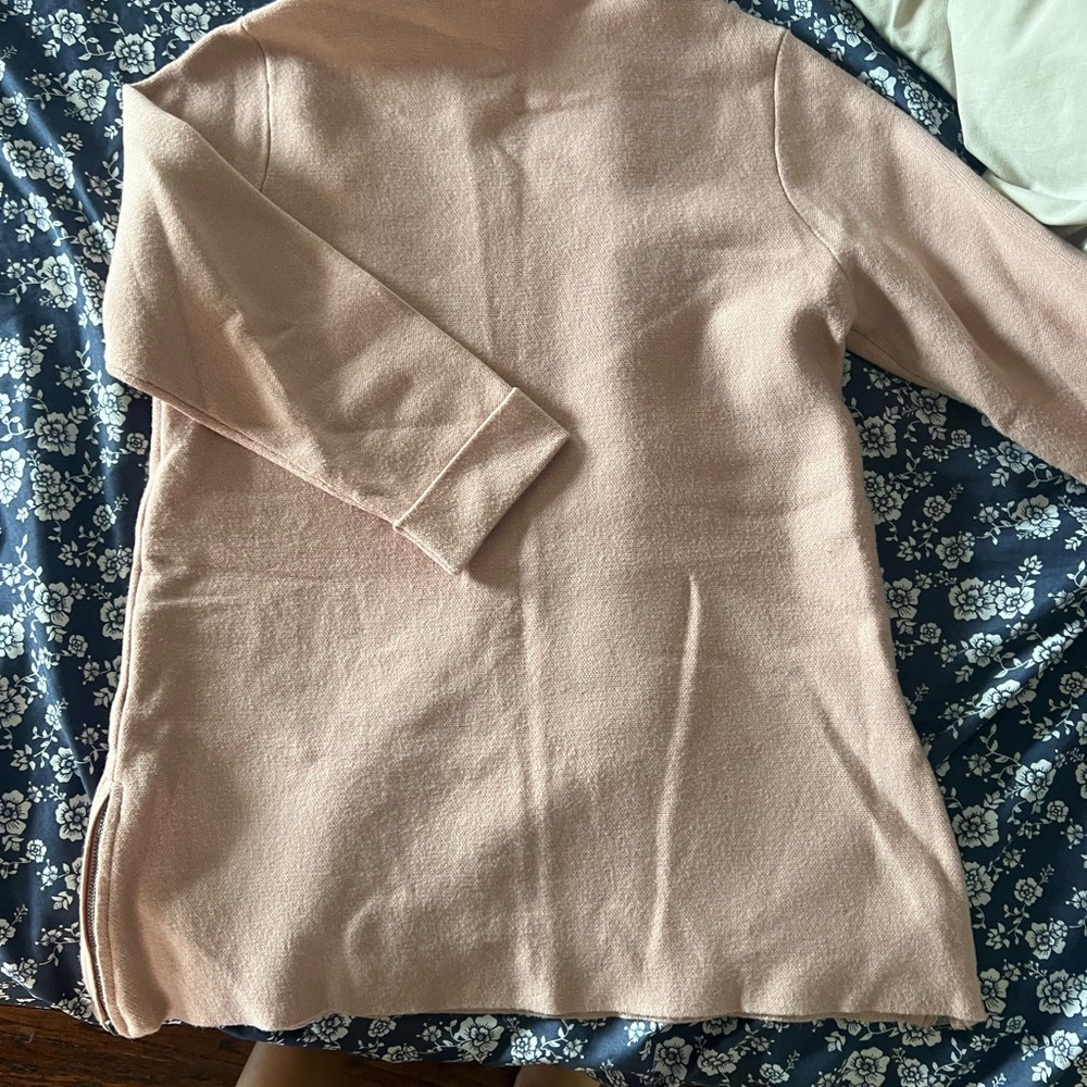 Tahari Soft Pink Cowl Neck Sweater